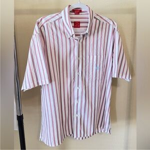 Oscar by Oscar de la Renta Men's Short Sleeve Plaid Button Down Shirt Size L